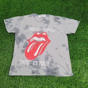 The-Rolling-Stone Shirt Womens Medium 21x24 Smokey Tie-Dye